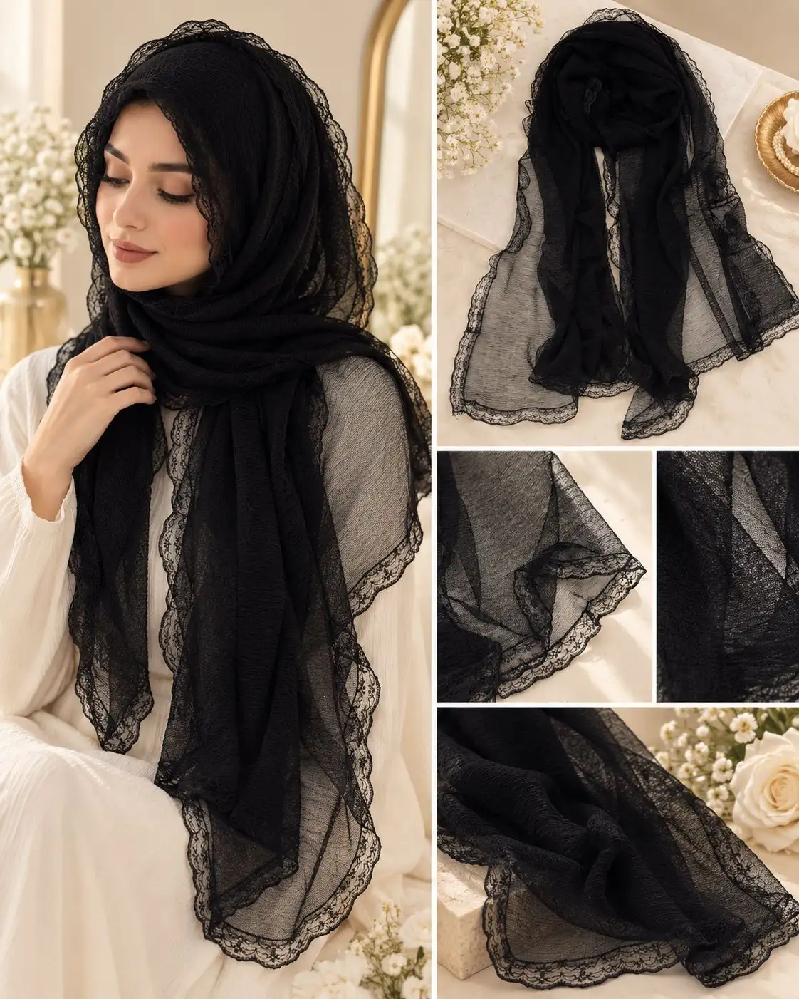 شال دور دانتل شنی